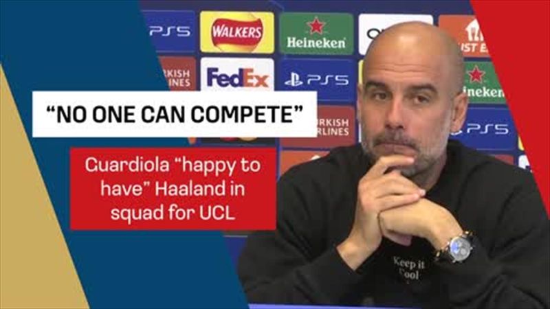 Guardiola says no one can compete with haaland