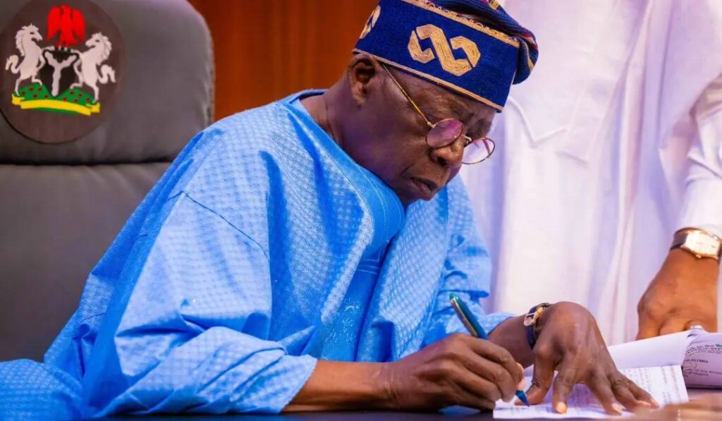 Tinubu signs 3 executive orders, suspends green tax
