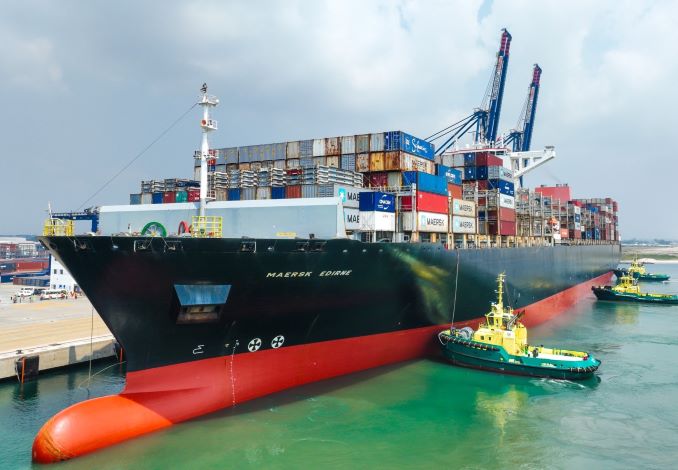 Lekki deep seaport berths largest container vessel on nigerian waters