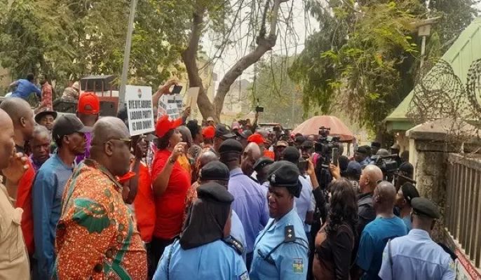 Nlc pickets labour party office, party says it's unlawful