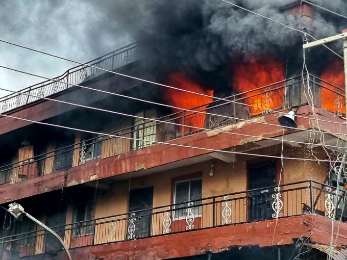 4 buildings collapse, lagos fire, 14 others seriously impacted, nema