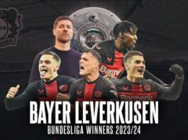 Unbeaten Bayer Leverkusen win first Bundesliga title, ending Bayern Munich’s 11-year