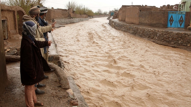 Flooding kills 10 members of a single family in a village