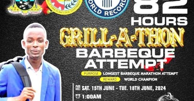 Nigeria's Chef Akinsowo attempts GWR grilling marathon feat