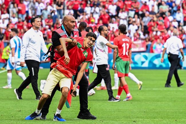 Morocco beat argentina in chaotic opening game at paris olympics