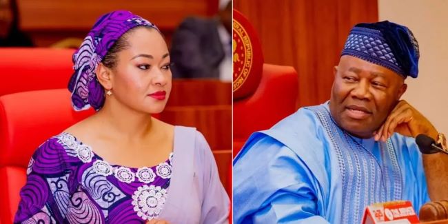 Akpabio apologises to sen. Natasha over 'night club' comment