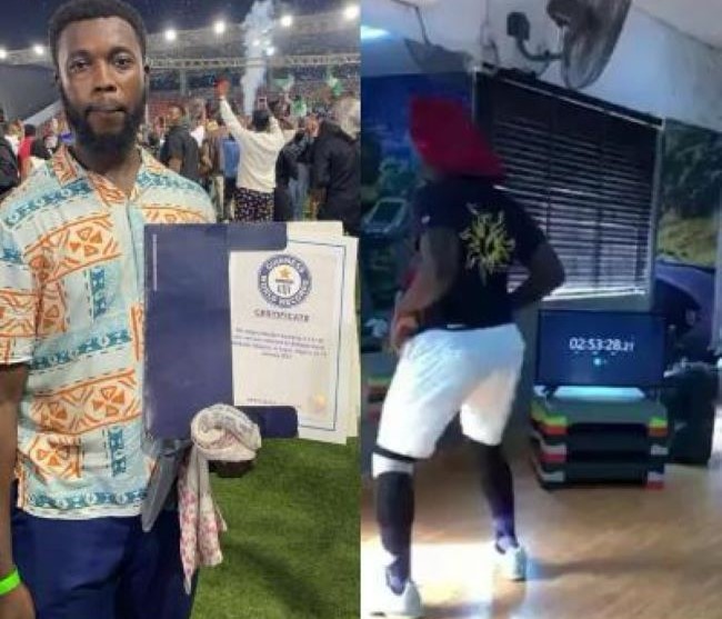 Nigeria's babajide israel breaks guinness world record for longest twerking