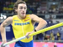 Duplantis sets new world pole vault record