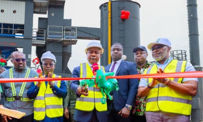 Mbah inaugurates asphalt plant in enugu, to produce 3,200 tons daily