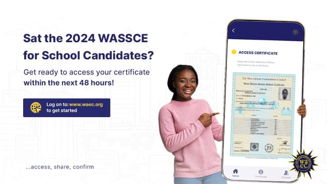 Waec releases 2024 wassce results