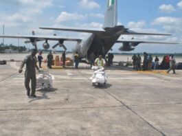 Maiduguri flood: NAF airlifts aid to affected residents