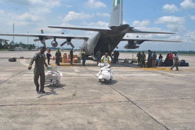 Maiduguri flood: naf airlifts aid to affected residents