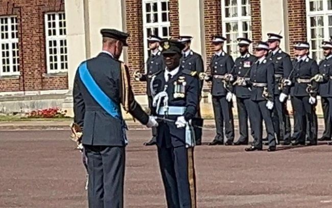 Naf officer awarded 2023 international sword of honour in uk