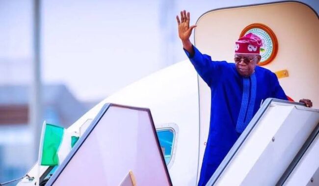 Tinubu goes to uk for 2-week vacation