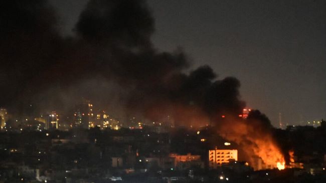 Israeli airstrikes hit multiple hezbollah financial institutions in lebanon